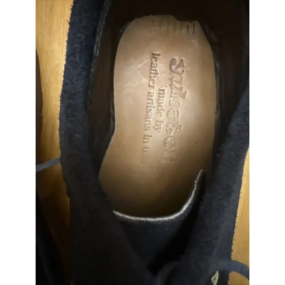 Yuketen Maine Guide Ox - Navy Suede, Size 12D, Vibram Sole, Made In USA, EUC!